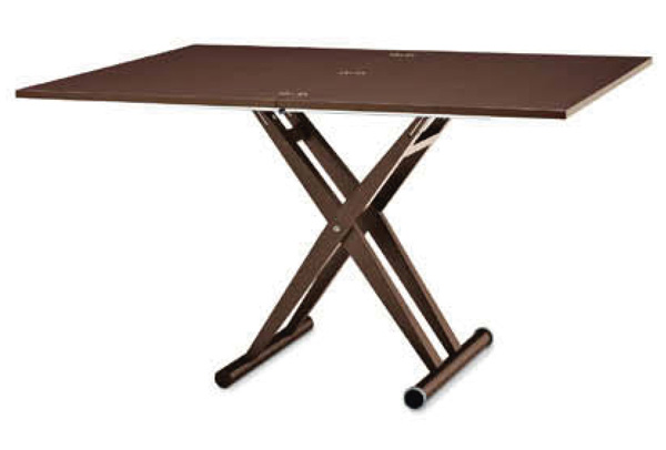 高級感ある木製伸長昇降テーブル